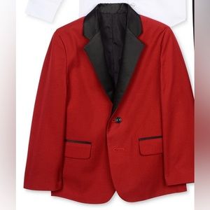 Nautica boys red tuxedo jacket with tag attached